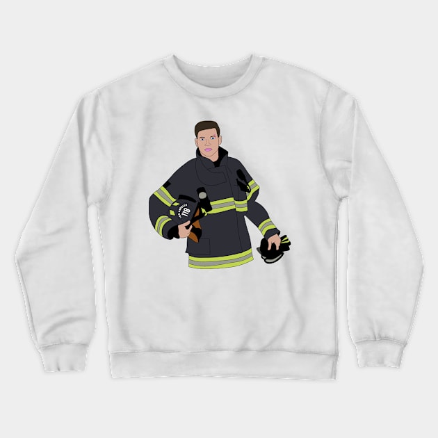 Evan 'Buck' Buckley from 9-1-1 Crewneck Sweatshirt by spaceface